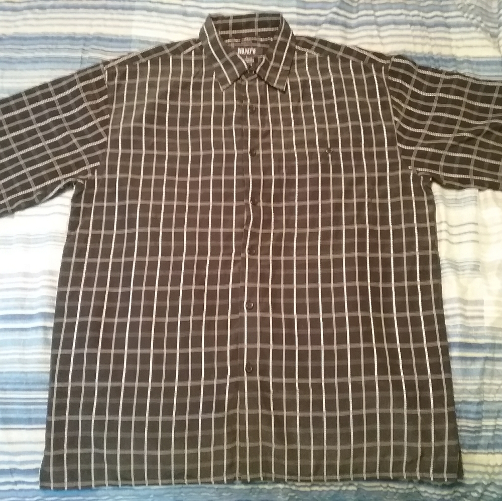 Bruno Mens Sueded Button up Dress Shirt